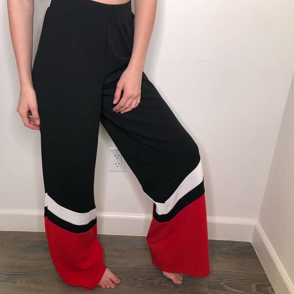Boohoo Black Wide Leg Pants